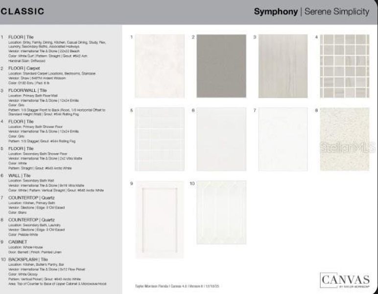 Sample of building materials used in homes in Skye Ranch Community Group Page, Sarasota (Image 16).