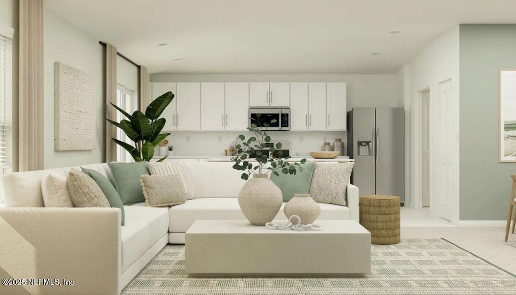 Furnished interior view inside a new home in , Palm Coast (Image 7). Furnished interior view inside a new home in , Palm Coast (Image 7).