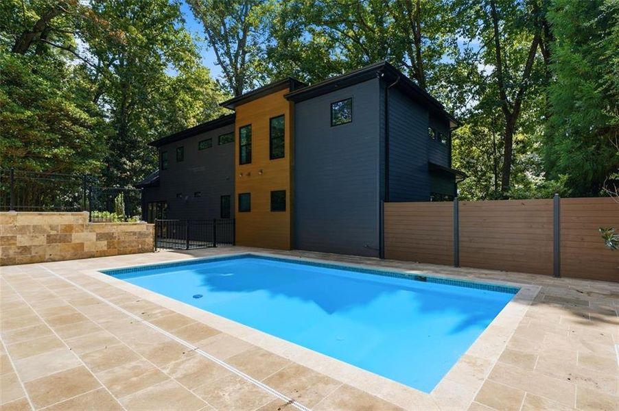 Exterior details and patio area of a home in , Atlanta (Image 3).