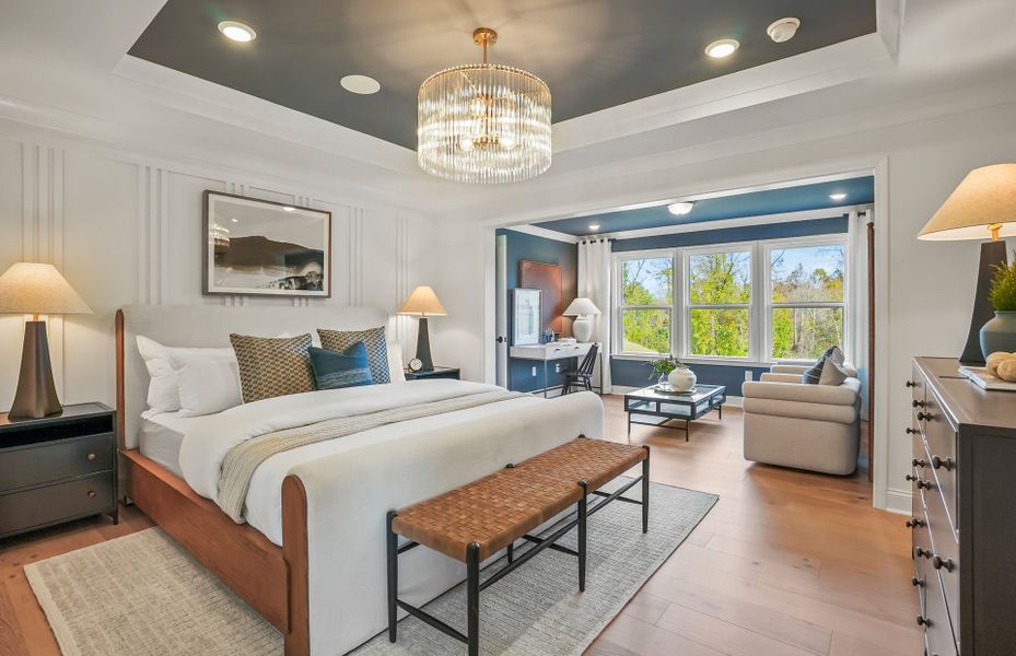 Representative furnished interior of a home built from the Leyton by Pulte Homes in Elmbrook, Matthews (Image 33).