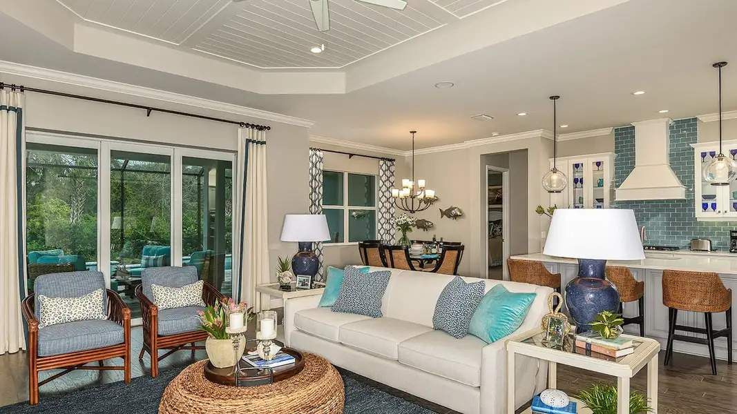 Representative furnished interior of a home built from the Bright Meadow 2 by Neal Communities in Verandah Real Estate and Homes for Sale in Fort Myers, FL - Neal Communities, Fort Myers (Image 12).