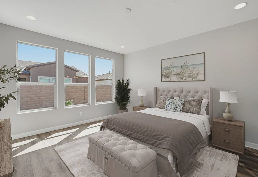 Virtually Staged Encanterra Cannes HS 2056 Primary Bed - 7 of 17