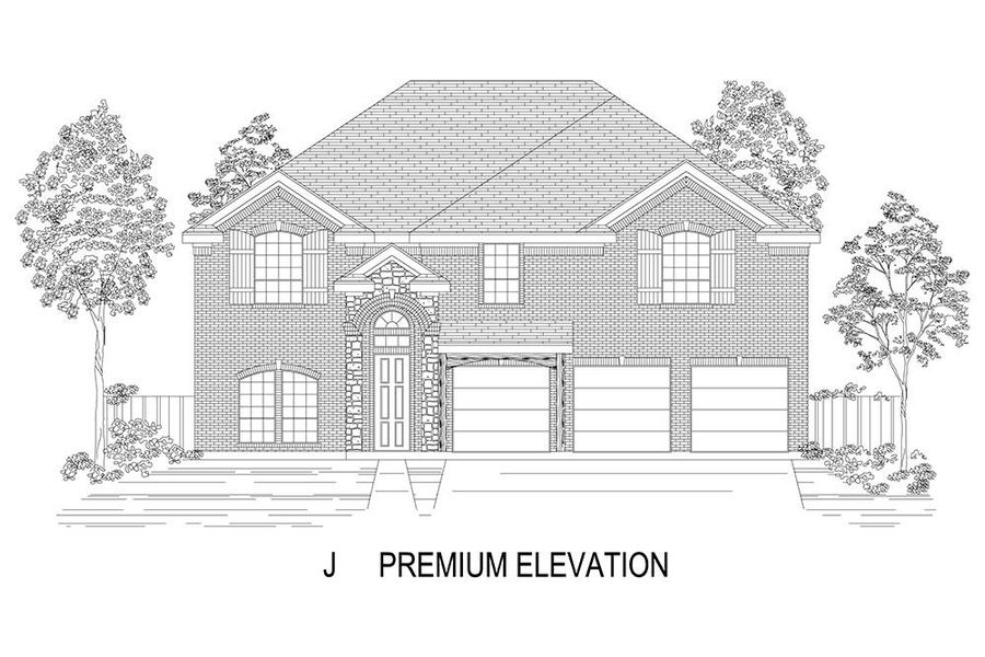 Representative rendering of the exterior for the Boston 2F (w/Media) by First Texas Homes (Image 18).