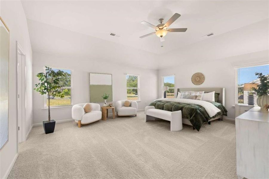 Furnished interior view inside a new home in Kingsmere Estates, Loganville (Image 17).