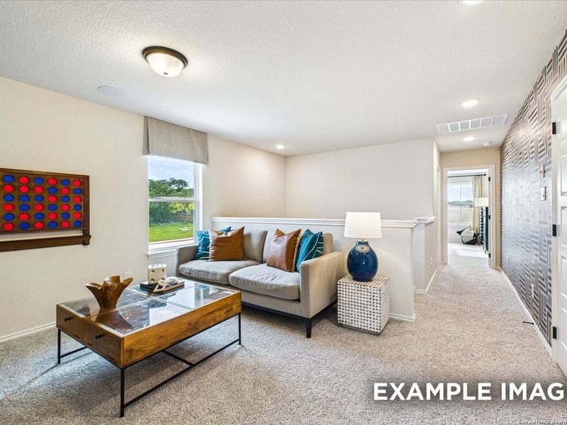 Furnished interior view inside a new home in Meadows at Oak Creek, San Antonio (Image 17). Furnished interior view inside a new home in Meadows at Oak Creek, San Antonio (Image 17).