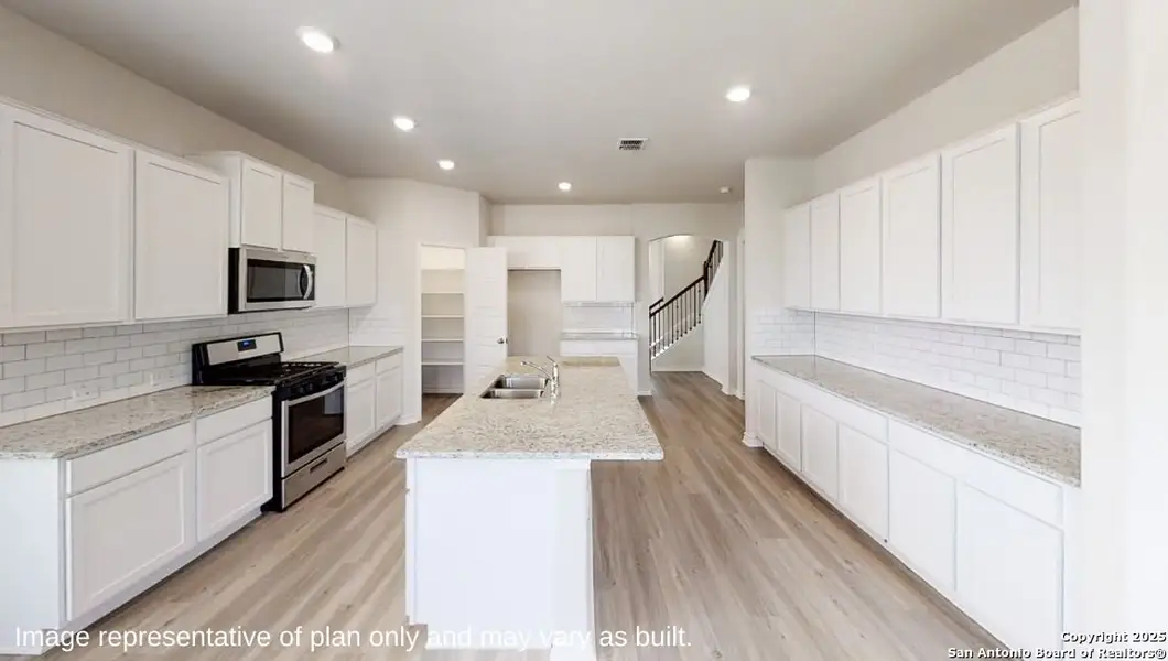 Furnished interior view inside a new home in Brookstone Creek, San Antonio (Image 6).