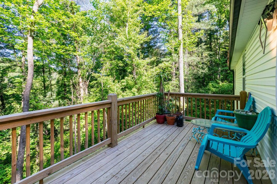 Back deck. Back deck.