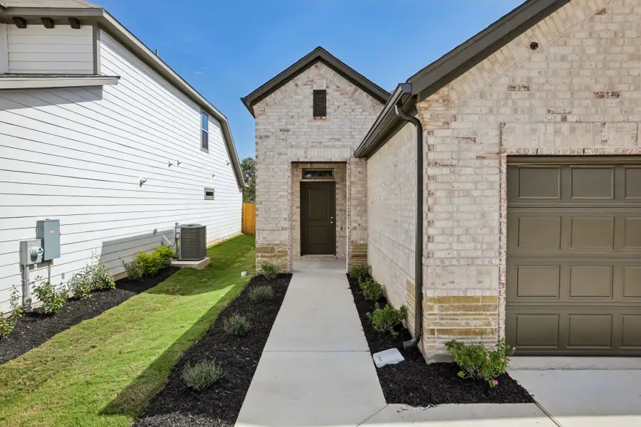Exterior details and patio area of a home in Trinity Ranch, Elgin (Image 3).