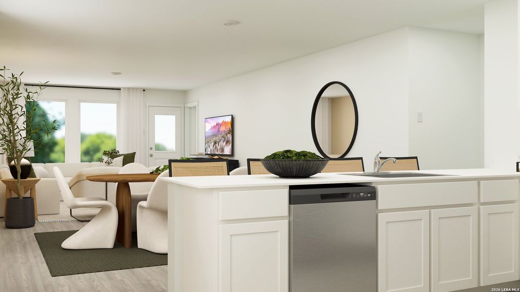 Furnished interior view inside a new home in Kyndwood, New Braunfels (Image 6).