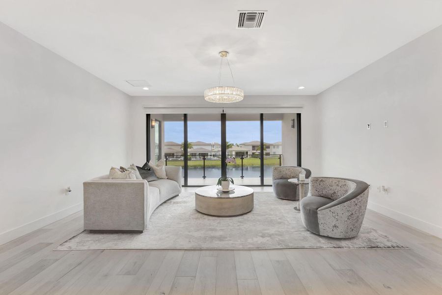 Furnished interior view inside a new home in , Boca Raton (Image 19). Furnished interior view inside a new home in , Boca Raton (Image 19).