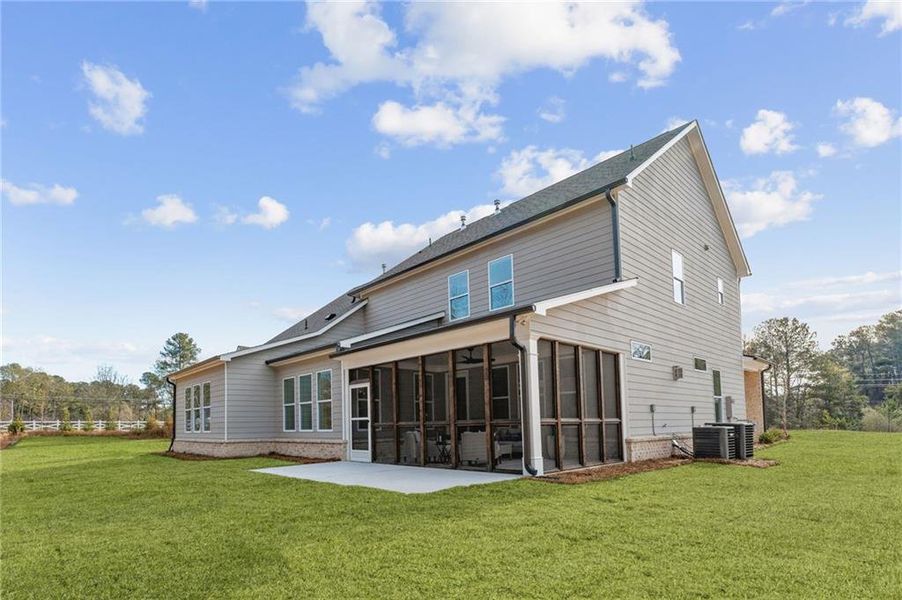 Exterior details and patio area of a home in The Reserve at Knollwood, Canton (Image 3). Exterior details and patio area of a home in The Reserve at Knollwood, Canton (Image 3).