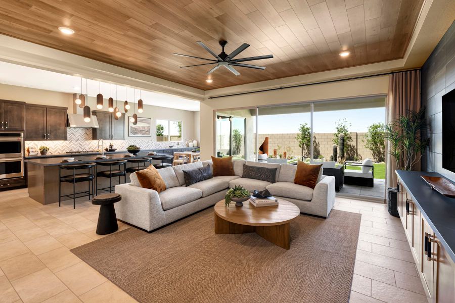 Representative furnished interior of a home built from the Cholla Plan 5541 by Tri Pointe Homes in Blossom Rock, Apache Junction (Image 9).