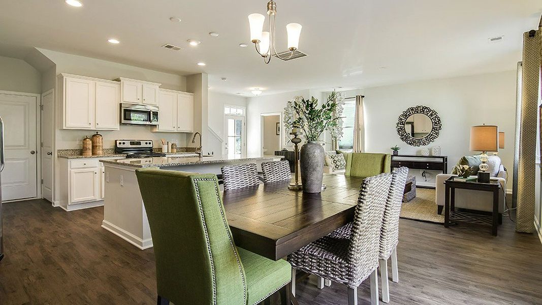 Representative furnished interior of a home built from the Aisle by D.R. Horton in Cobblestone Village, Savannah (Image 7).