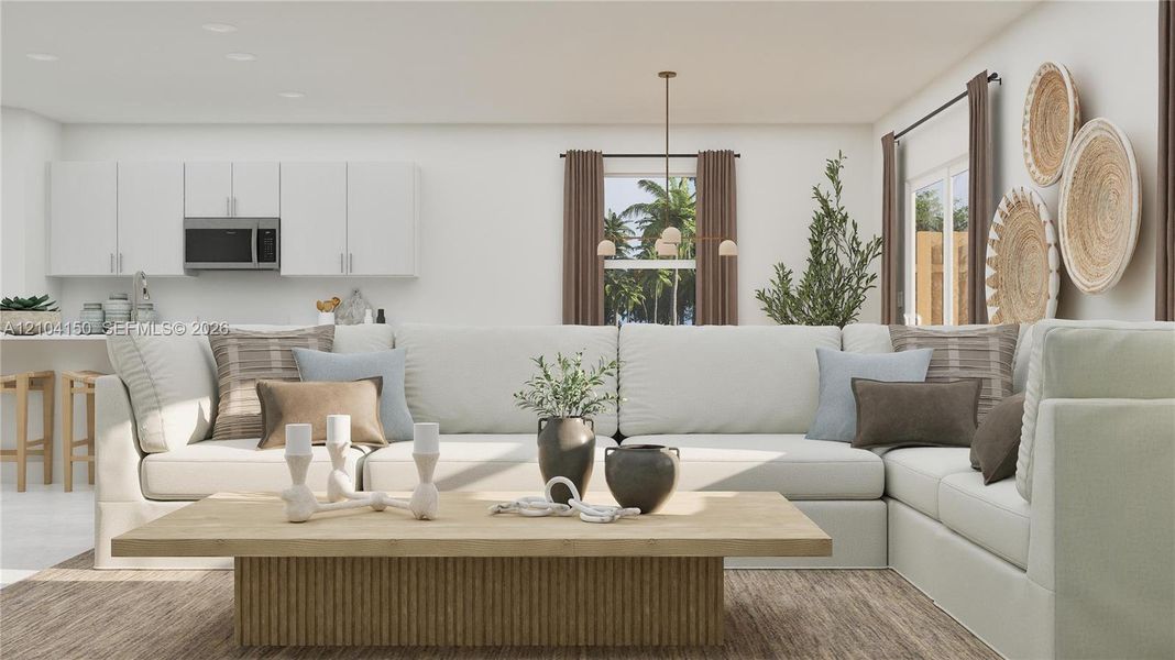Furnished interior view inside a new home in Verdana Grove, Miami (Image 20).