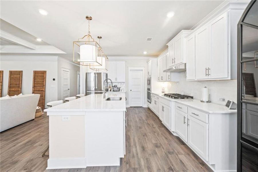 Furnished interior view inside a new home in Rosewood Lake Estates, Hoschton (Image 28). Furnished interior view inside a new home in Rosewood Lake Estates, Hoschton (Image 28).