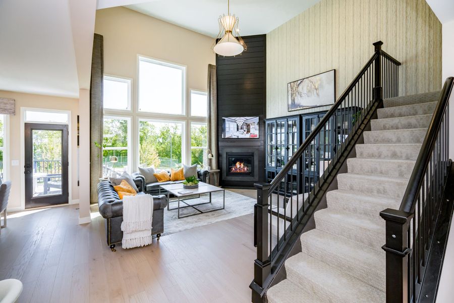 Representative furnished interior of a home built from the Avery by Fischer Homes in Twin Lakes, Hoschton (Image 62).