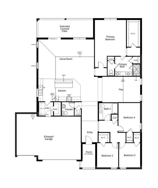 2D floor plan layout of this home in Coves of Estero Bay, Fort Myers, FL (Image 2). 2D floor plan layout of this home in Coves of Estero Bay, Fort Myers, FL (Image 2).
