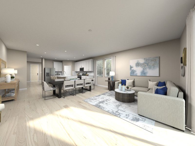 Furnished interior view inside a new home in The Reserve at Twin Lakes, St. Cloud (Image 5).