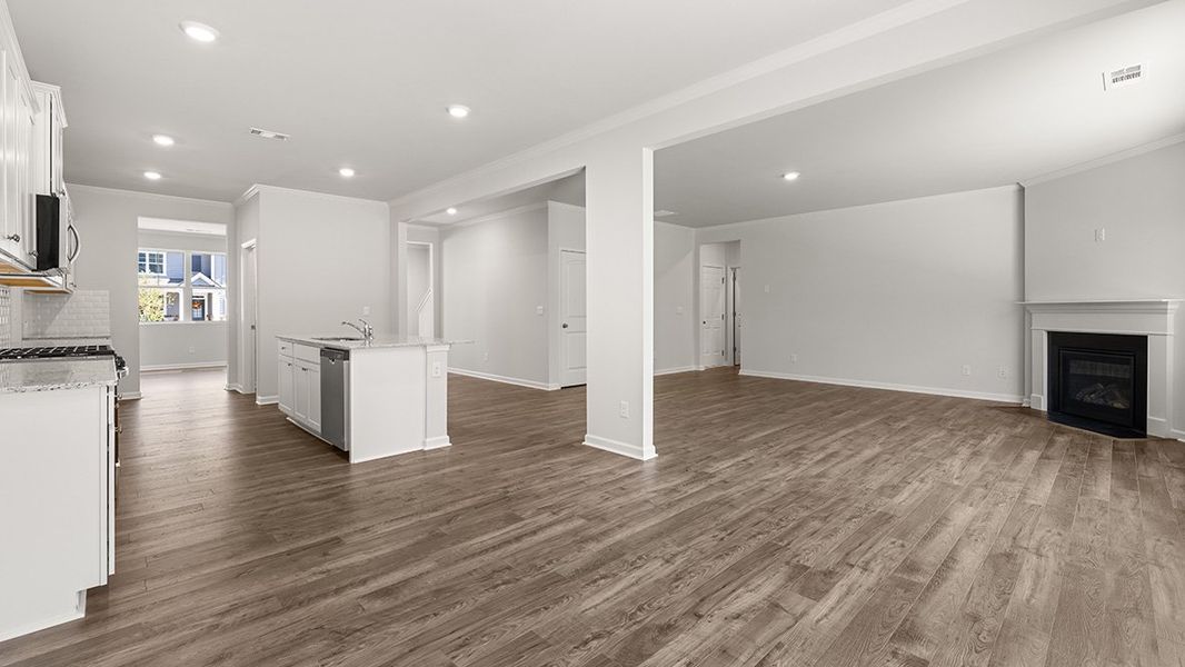 Representative unfurnished interior of a home built from the Halton by D.R. Horton in Parkside at Carter Grove, Cartersville (Image 18). Representative unfurnished interior of a home built from the Halton by D.R. Horton in Parkside at Carter Grove, Cartersville (Image 18).