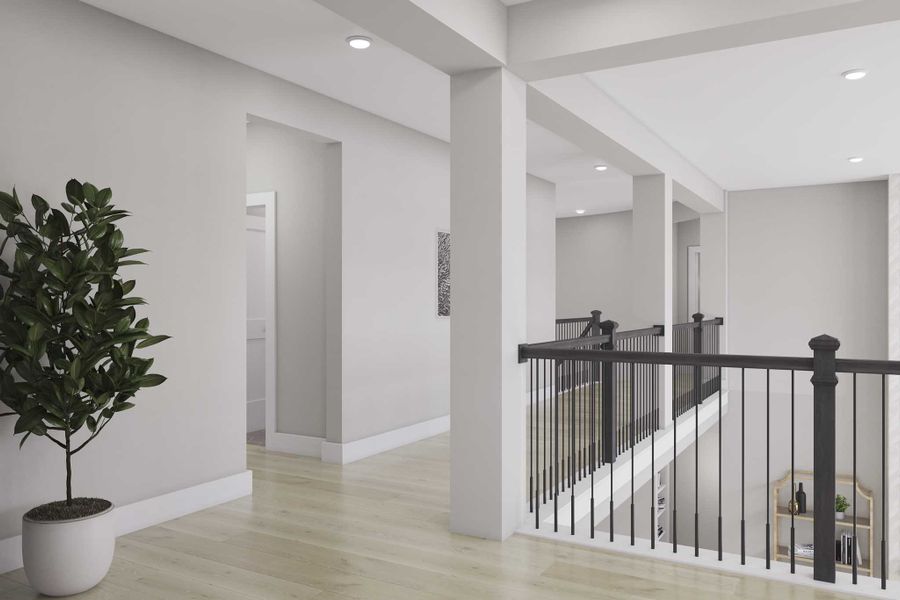 Spacious, unfurnished interior of a new home in Harvest Green 75′, Richmond (Image 22).