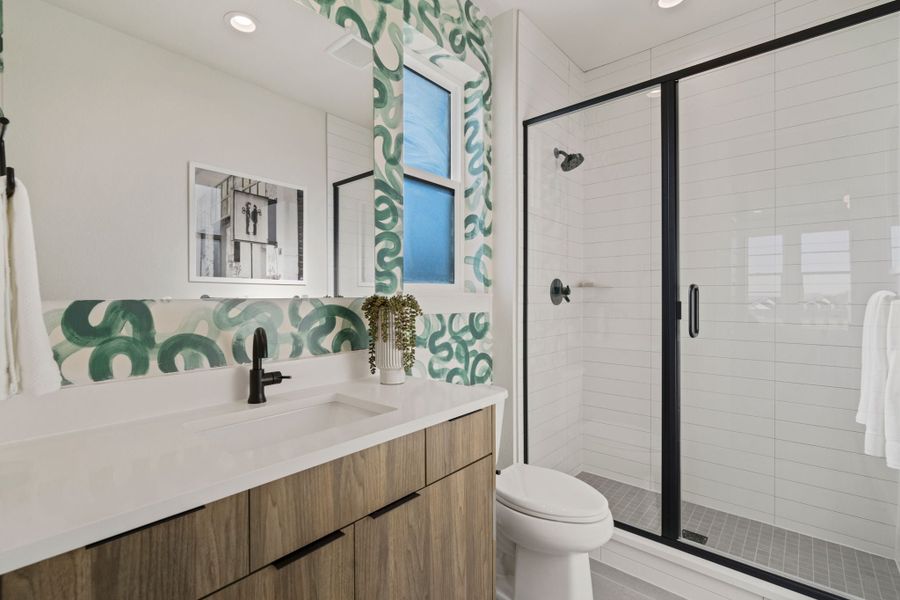 Representative furnished interior of a home built from the 4 by Trumark Homes in RainDance, Windsor (Image 37).