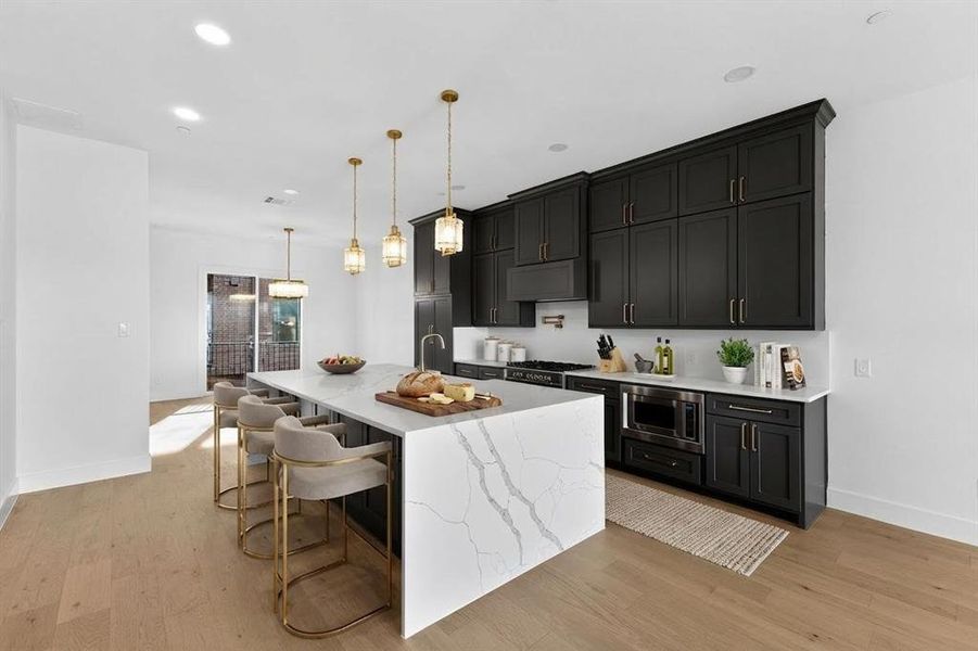 Kitchen virtually staged