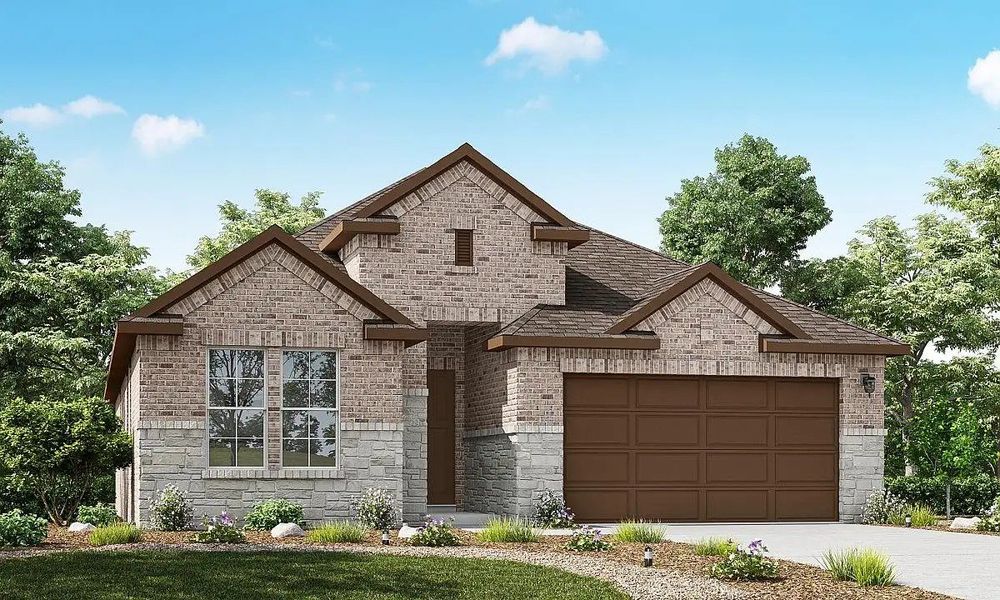 Front exterior of a new home in Chambers Creek, Willis, TX, highlighting curb appeal (Image 21). Front exterior of a new home in Chambers Creek, Willis, TX, highlighting curb appeal (Image 21).