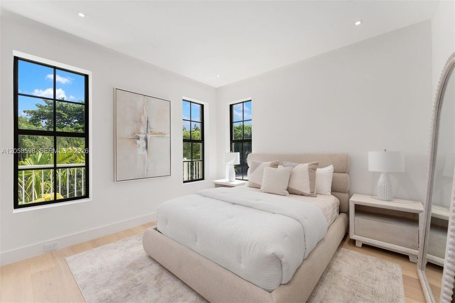 Furnished interior view inside a new home in , Miami (Image 17).