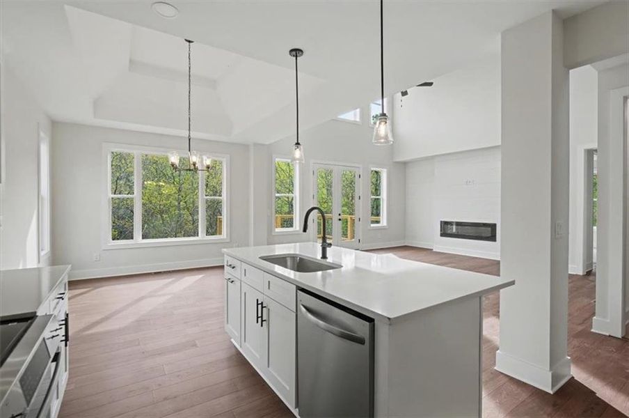 Furnished interior view inside a new home in , Cartersville (Image 10).