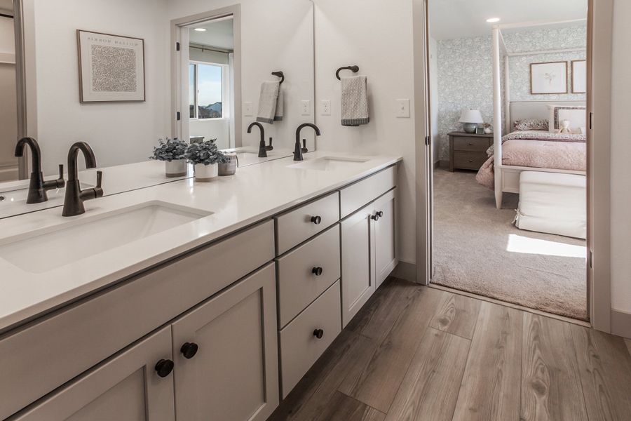 Representative furnished interior of a home built from the Twain by Hartford Homes in Prairie Song, Windsor (Image 10).