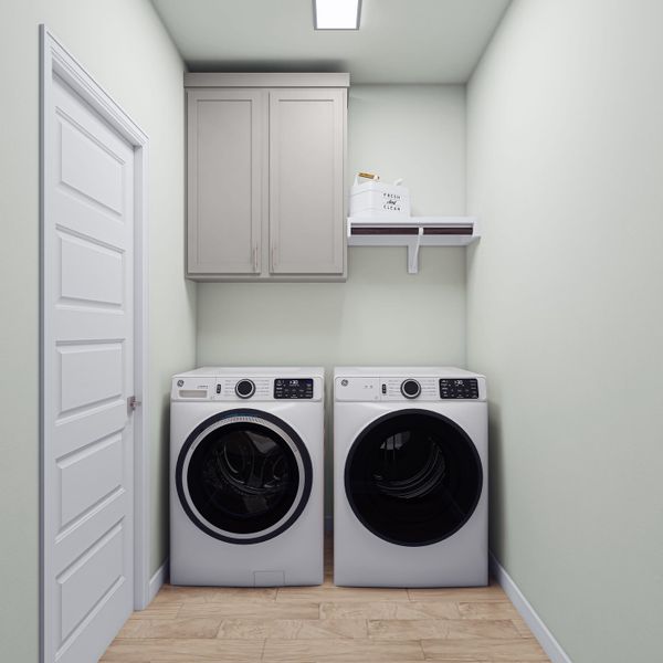 Representative furnished interior of a home built from the Fairfield by Tri Pointe Homes in Lagos Reserve, Manor (Image 26).