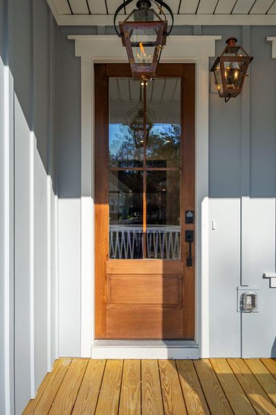 Exterior details and patio area of a home in Waterloo Estates, Johns Island (Image 42).