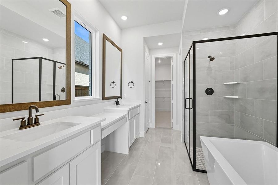 Furnished interior view inside a new home in Trinity Falls, McKinney (Image 8). Furnished interior view inside a new home in Trinity Falls, McKinney (Image 8).