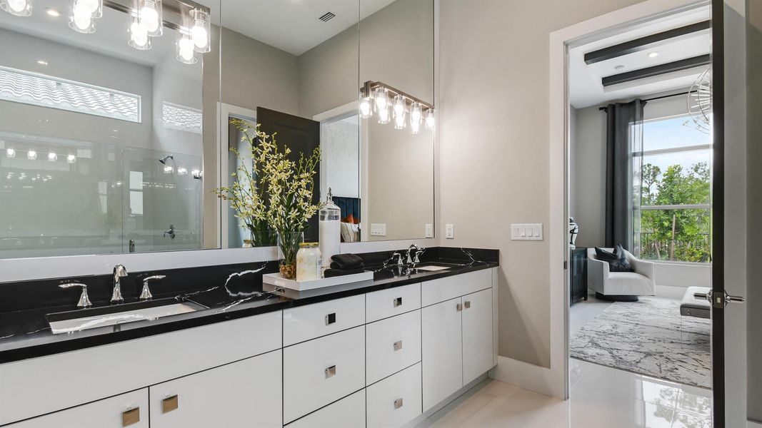Furnished interior view inside a new home in Mosaic, Port St. Lucie (Image 8).