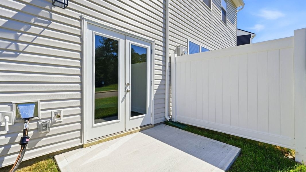 Exterior details and patio area of a home in The Arbor Townhomes, Kingsport (Image 3). Exterior details and patio area of a home in The Arbor Townhomes, Kingsport (Image 3).