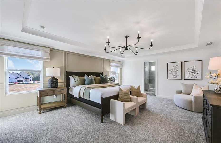 Furnished interior view inside a new home in Haverhill Estates, Dacula (Image 24).