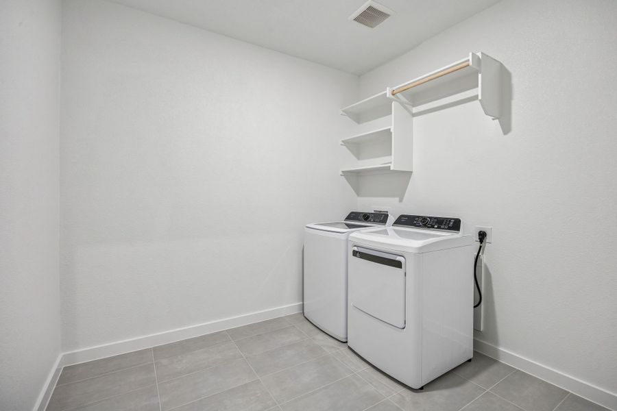 Utility Room in the Wimbledon home plan by Trophy Signature Homes – REPRESENTATIVE PHOTO