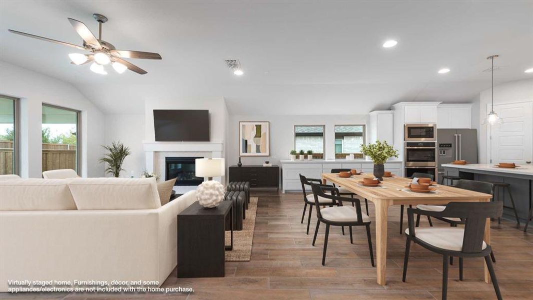 Furnished interior view inside a new home in Walsh Ranch 55', Fort Worth (Image 10).