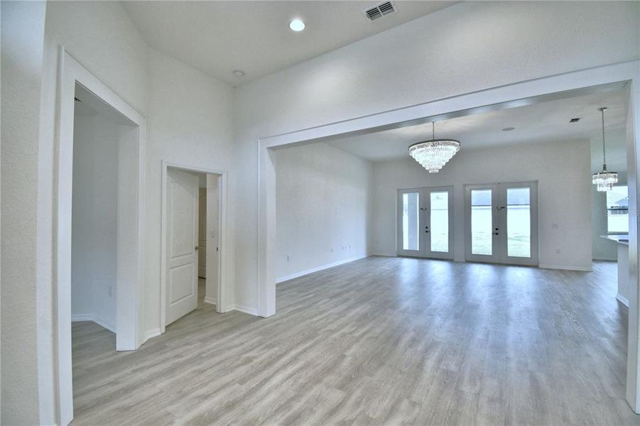 Foyer to Great room and Master Suite