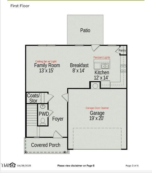 Floorplan First floor