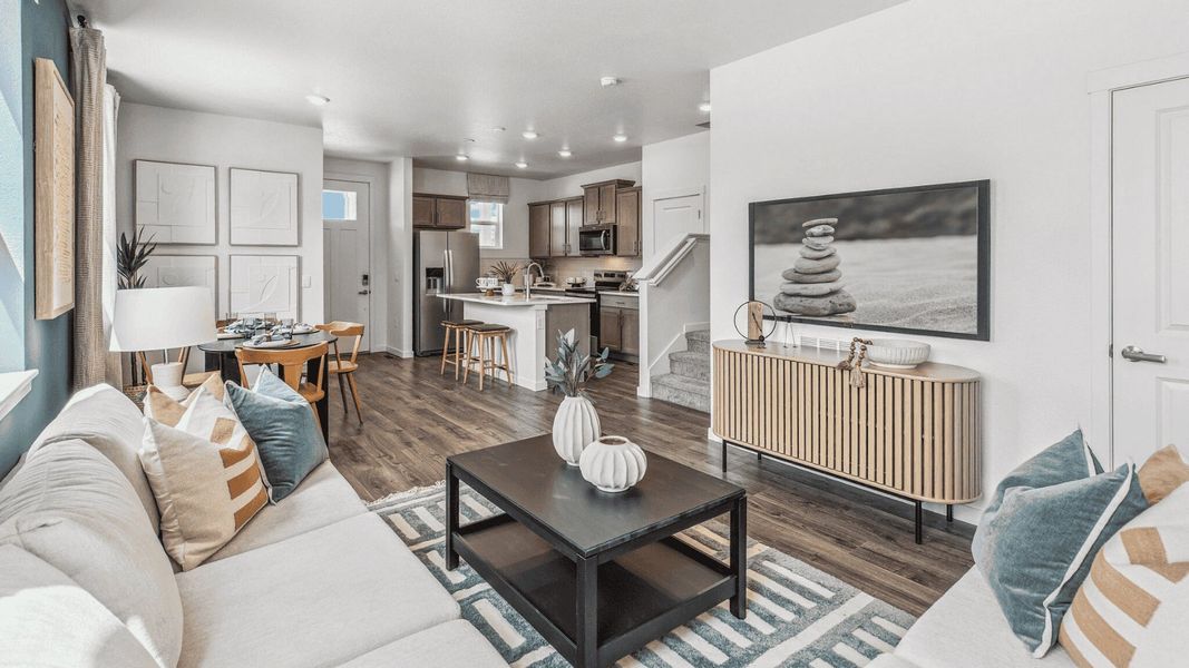 Furnished interior view inside a new home in Arcadia, Denver (Image 8).