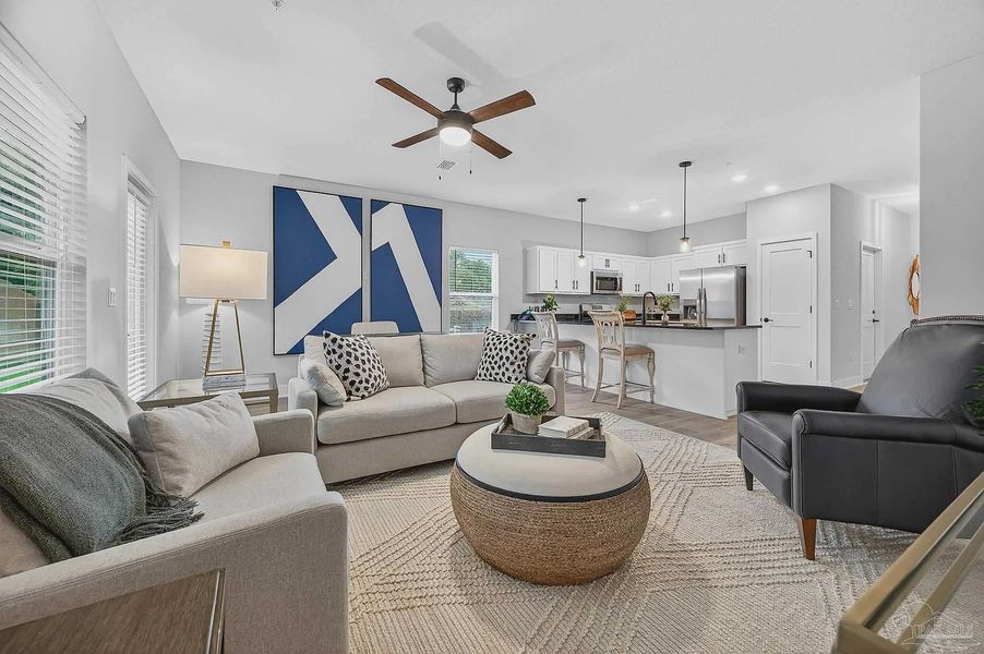 Furnished interior view inside a new home in Lexlee Estates, Pensacola (Image 10).
