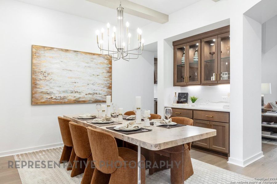 Furnished interior view inside a new home in La Cima: 70ft. lots, San Marcos (Image 18).