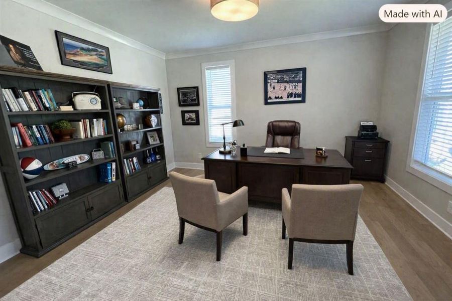 Furnished interior view inside a new home in Griffin Manor, Cartersville (Image 11). Furnished interior view inside a new home in Griffin Manor, Cartersville (Image 11).