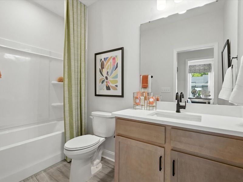 Furnished interior view inside a new home in Archer Row, Charlotte (Image 37). Furnished interior view inside a new home in Archer Row, Charlotte (Image 37).