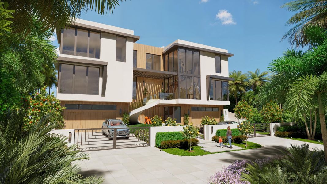 3723 S Ocean Blvd Front Rendering