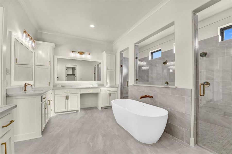 Furnished interior view inside a new home in , Aledo (Image 16).