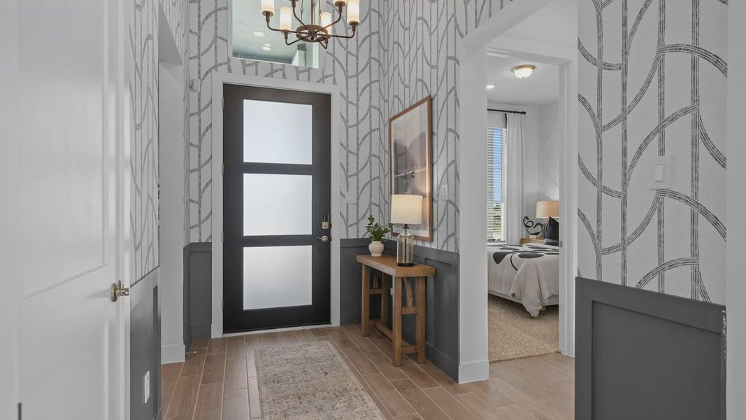Representative furnished interior of a home built from the Bonneville by Chesmar Homes in Attwater 55s, Waller (Image 5).