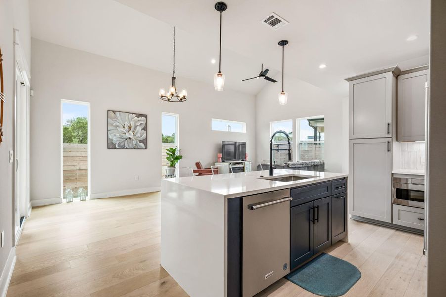 Furnished interior view inside a new home in , Austin (Image 33).