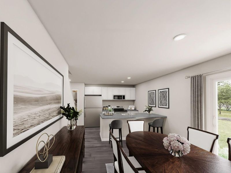 Furnished interior view inside a new home in Santa Fe, Cleveland (Image 5).